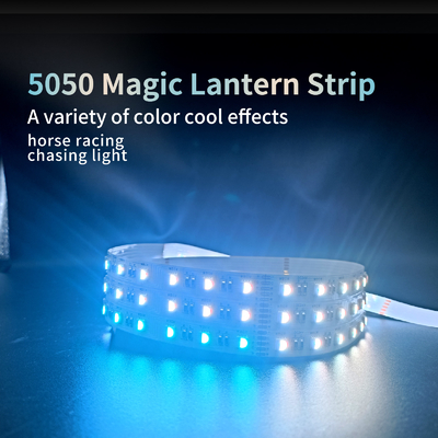 5050 RGBW แถบไฟ LED แบบยืดหยุ่นสี่ในหนึ่งเดียวพร้อมรีโมทคอนโทรล