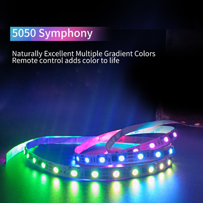 ไฟ LED Strip RGB 5050 สีเต็มรูปแบบ Waterproo Fled Strip Light