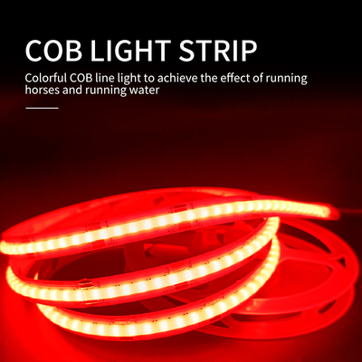 5W COB ไฟ LED Strip ยืดหยุ่น 1m ตกแต่งในร่ม / กลางแจ้ง