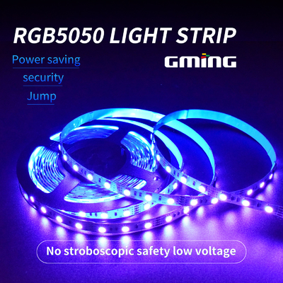สไลด์สี RGB 5050 / แถบแสงสีเต็ม Smd นำแรงดันไฟฟ้าต่ำ
