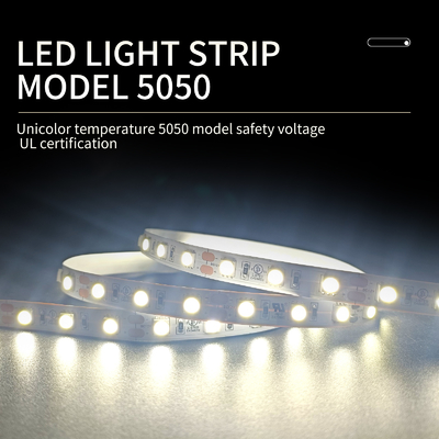 ไฟเส้น LED อ่อน SMD 5050 เน้นไฟ LED ประหยัดพลังงาน 12V