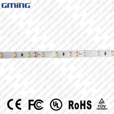 60 LEDs / M SMD LED แถบยืดหยุ่นสำหรับตกแต่งภายใน 10 มม. PCB ความกว้าง