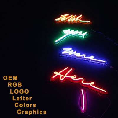 ป้ายโฆษณา SMD 5050 หลอดไฟ LED Strip รอบ Neon Flex CE อนุมัติ UL