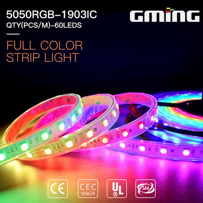 ป้ายโฆษณา 463nm 12W 60leds / m SMD 5050 LED Strip Light