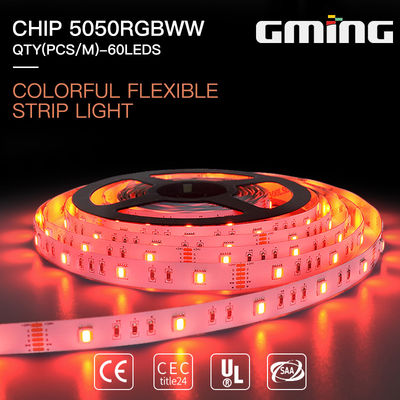 520-530nm 14.4W SMD 5050 LED Strip Light reflow อุณหภูมิต่ำ