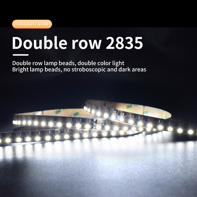 ไฟ LED แถบสว่าง 5050 แรงดันต่ำ 12/24V สองแถวไฟไตรรงค์