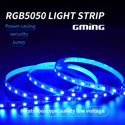 5050 RGB Smd ไฟ LED สีขาวนวลแบบยืดหยุ่นควบคุมระยะไกล