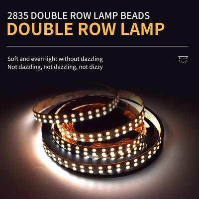 UL Certified SMD 2835 LED Strip Double Row โคมไฟในร่มกลางแจ้ง