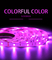 Full Color 5050 SMD RGB LED Strip ตกแต่งบ้านแบบยืดหยุ่นแสงนีออนบรรยากาศ